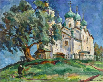 CHURCH OF SAINTS BORIS AND GLEB IN NOVGOROD Petr Petrovich Konchalovsky Christian Catholic Peinture à l'huile